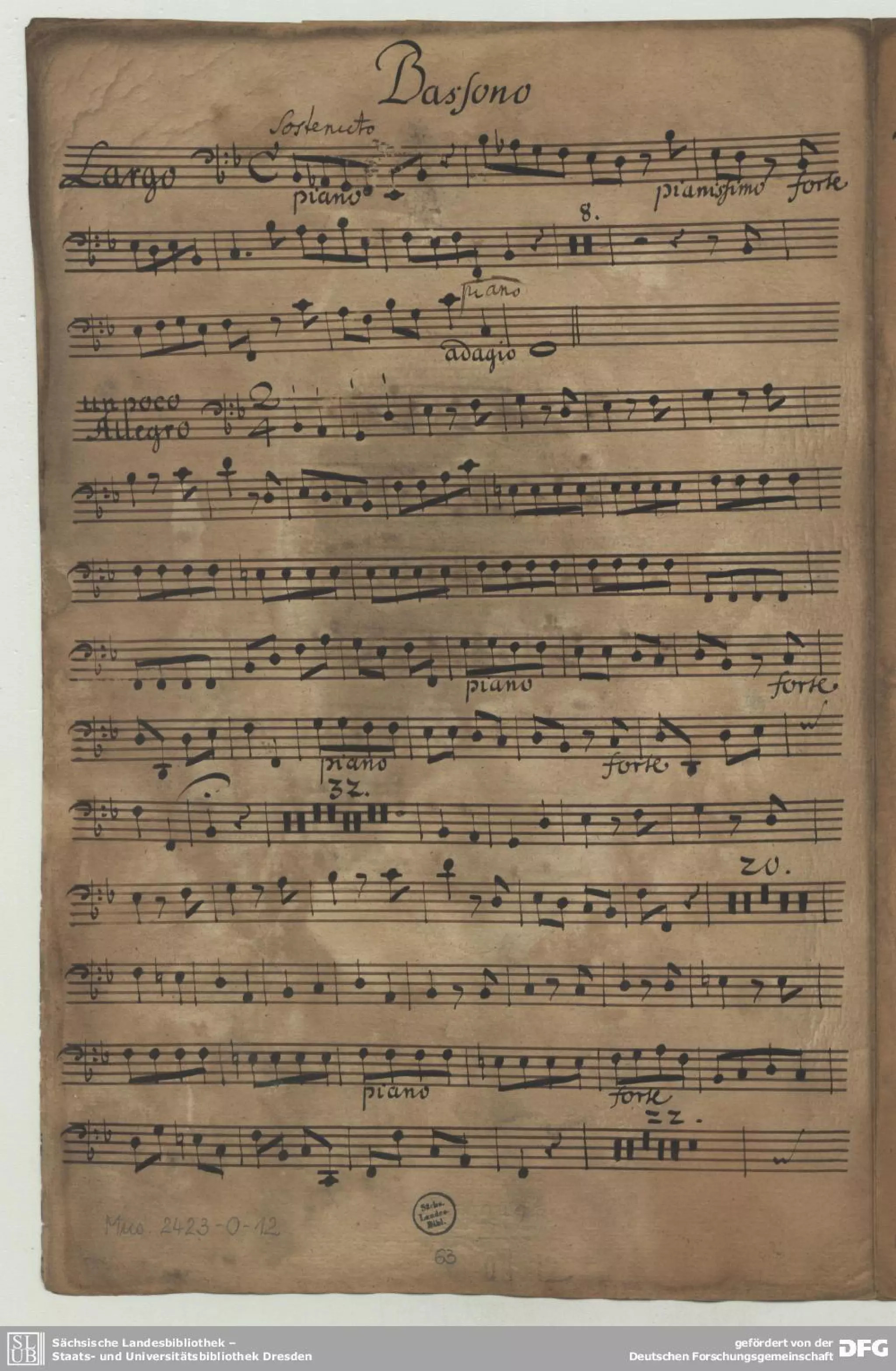 Fasch conc l_b1./concierto para chalumeau ,string y baso continuo