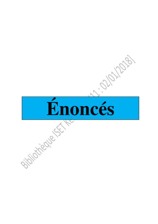 Énoncés
 