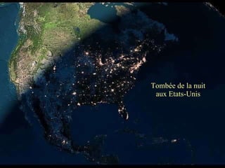 Tombée de la nuit aux Etats-Unis 