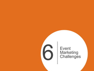 Biggest Event
Marketing Challenges:
 