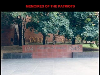 MEMOIRES OF THE PATRIOTS
 