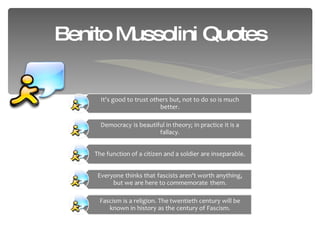Benito Mussolini Quotes 