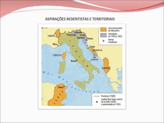ASPIRAÇÕES REDENTISTAS E TERRITORIAIS 