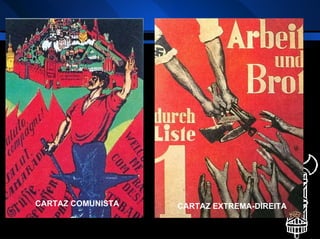 CARTAZ COMUNISTA CARTAZ EXTREMA-DIREITA 