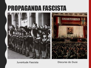 PROPAGANDA FASCISTA
Juventude Fascista Discurso do Duce
 