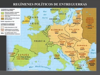 REGÍMENES POLÍTICOS DE ENTREGUERRAS