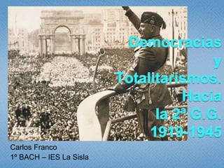 Carlos Franco
1º BACH – IES La Sisla
 