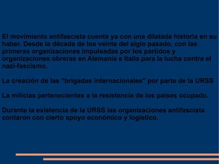 5. La política económica del fascismo Italiano. Al llegar al poder lo primero que hacen es pagar al gran capital los favores prestados: se eliminan monopolios y se privatizan algunos sectores intervenidos tras la guerra. 