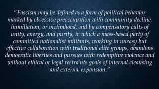 Fascism vs totalitarianism | PPTX