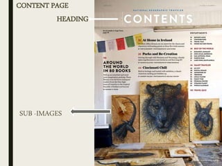 HEADING
SUB -IMAGES
CONTENT PAGE
 