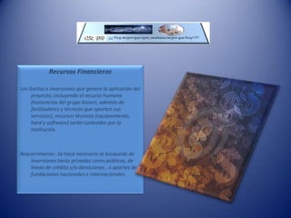 Recursos Tecnológicos-Recurso disponible: La institución cuenta con un único núcleo con conexión a internet dedicado y propio de gran capacidad. -Requerimiento:Instalación de una red con un mínimo de aproximadamente de 10 equipos.