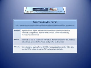 Convocatoria y matriculación.