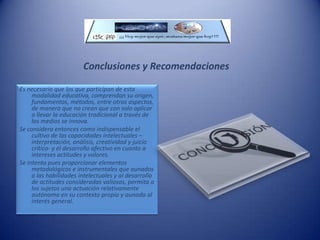 Ejecución de los módulos académicos.