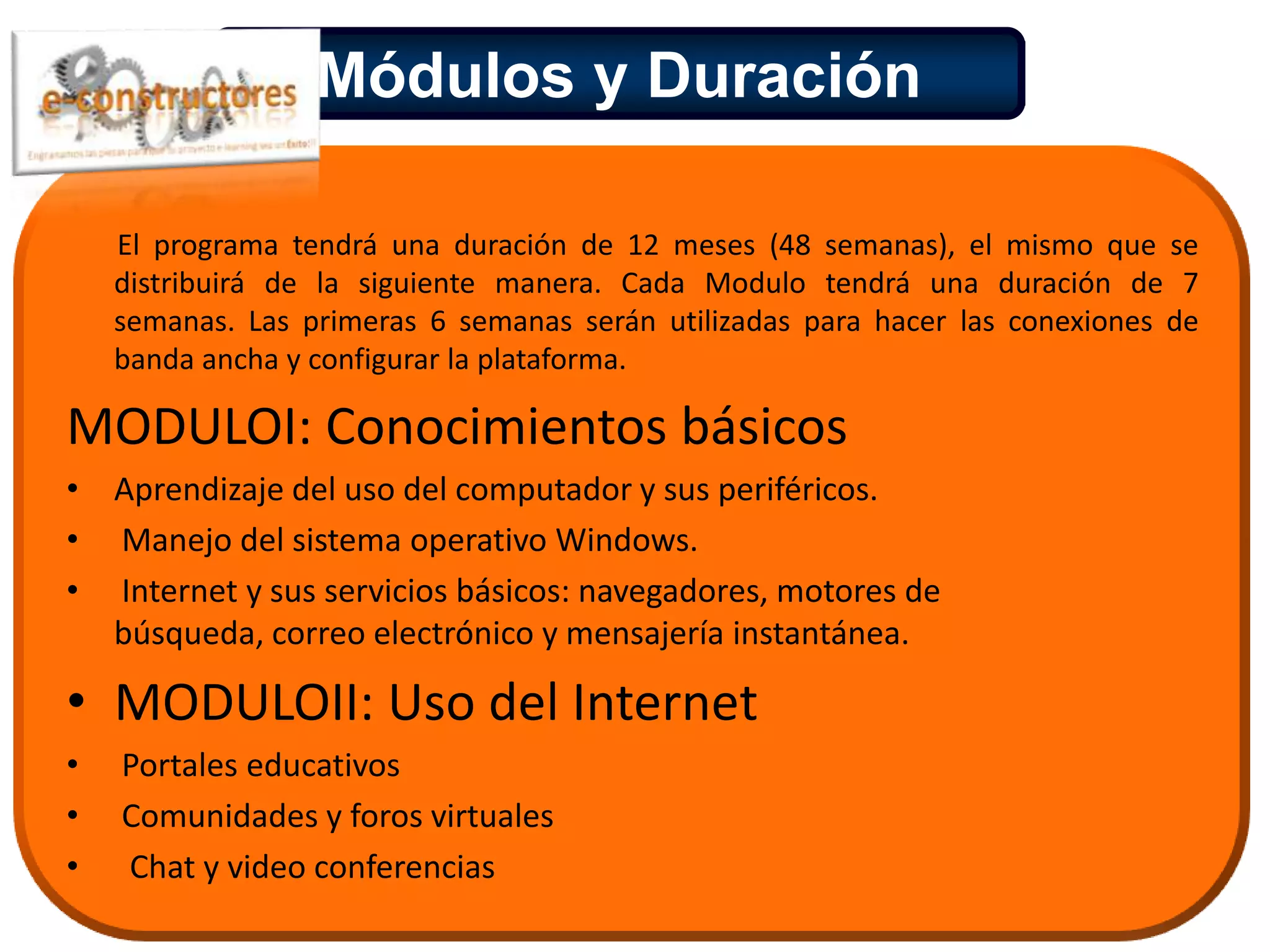 Conectar  a Internet por banda ancha al núcleo que no posee conexión.