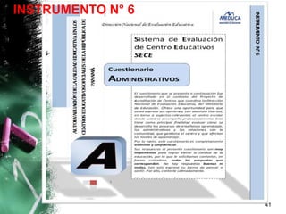 41
INSTRUMENTO N° 6
 