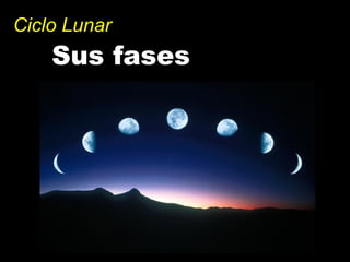 Sus fases
Ciclo Lunar
 