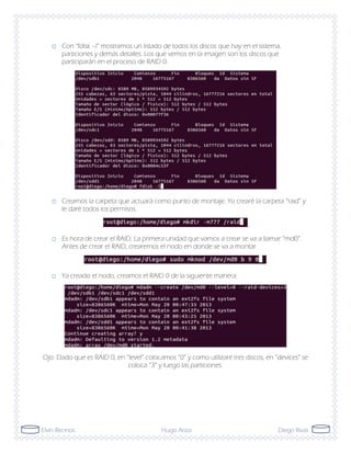 RAID 0 y RAID 1 en Linux | PDF