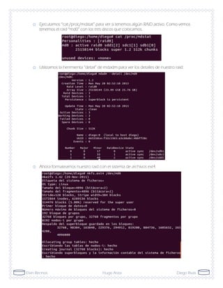 RAID 0 y RAID 1 en Linux | PDF