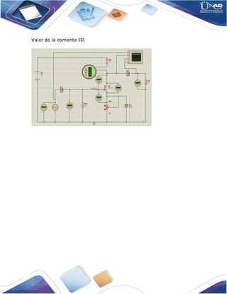 Valor de la corriente ID.
 