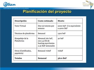 Planificación del proyecto 