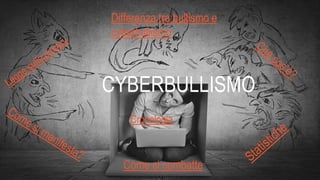 CYBERBULLISMO
Come si combatte
Differenza tra bullismo e
cyberbullismo
Cronologia
 