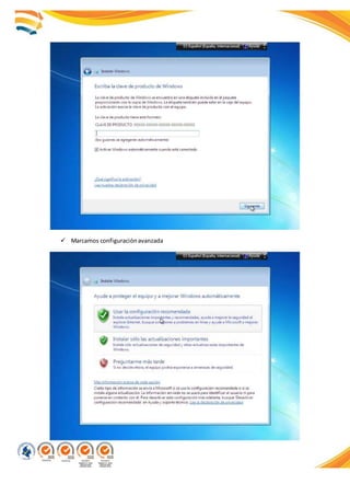  Marcamos configuraciónavanzada
 
