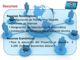 Productos esperadosDocentes de postgrado de la Universidad Beta de Panamá capacitados en el uso de las TIC y manejo de Entornos Virtuales y estudiantes utilizando el Campus Virtual como herramienta complementaria en la educación presencial.Capacitación virtual donde el participante aprende a través de su propia motivación, de la interacción con otros compañeros y de la guía y asesoría de su profesor.  Aprende de forma más activa a través de la búsqueda de información, la autorreflexión y las diversas actividades que realiza de manera individual y colaborativa.Creación de Aulas Virtuales que serán utilizadas por los docentes de postgrado en sus diversas cátedras orientados por la metodología PACIE.