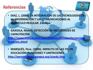 Plan del CursoStandarConoce la metodología PACIE (procesos: Presencia, Alcance y Capacitación)BechmarkAplica la metodología PACIE (Presencia, Alcance y Capacitación) en el proceso educativo implementando sus procesos en sus entornos virtualesSkillsSkill 1:	Utiliza con pertinencia diversas herramientas informáticas