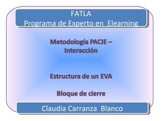 FATLA Programa de Experto en  Elearning Claudia Carranza  Blanco 