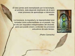 MODULOS ACADEMICOSMODULO I : LAS TIC Y SU IMPACTO EN LA EDUCACIONMODULOIV:METODOLOGIAPACIE.FASEALCANCE MODULOII:RECURSOSEN ENTORNOS VIRTUALES MODULO III:METODOLOGIAPACIE.FASEPRESENCIA 
