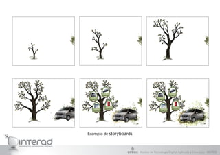 Exemplo de storyboards
Núcleo de Tecnologia Digital Aplicada à Educação - NUTED
 