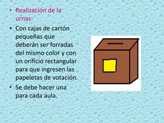 El maestro cuenta los votos de los niños, quienes pueden señalar cuál cantidad es más grande. ¿Qué se hace respecto a los casos de empates o las preferencias de la minoría? Para resolver una situación de empate, se puede debatir la cuestión un rato más. ¿Se puede llegar a un compromiso, o quieren algunos niños cambiar sus votos? 