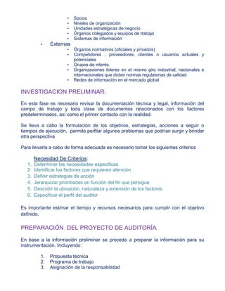 Fases de la auditoria administrativa | PDF