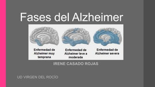 Fases del Alzheimer

IRENE CASADO ROJAS

UD VIRGEN DEL ROCÍO

 