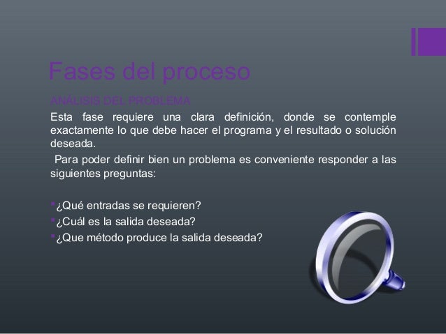Fases del proceso de programación