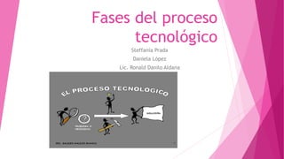 Fases del proceso
tecnológico
Steffanía Prada
Daniela López
Lic. Ronald Danilo Aldana
 