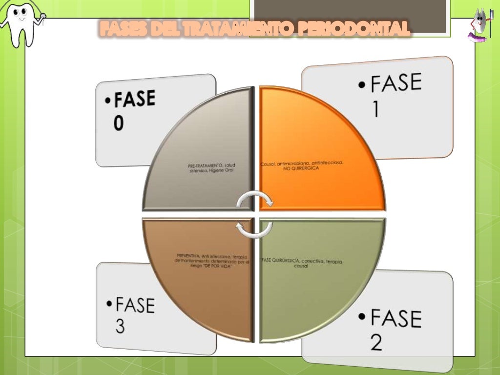 Fases de tratamiento periodontal PERIODONCIA