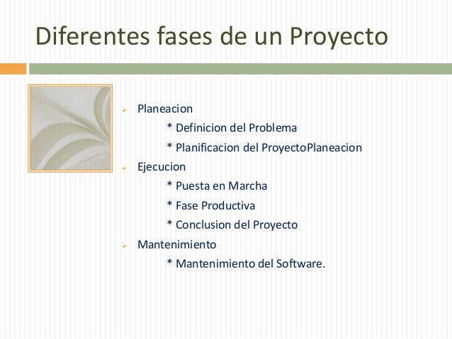Fases de un proyecto