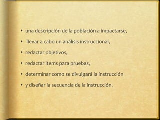 Fases del Diseño Instruccional