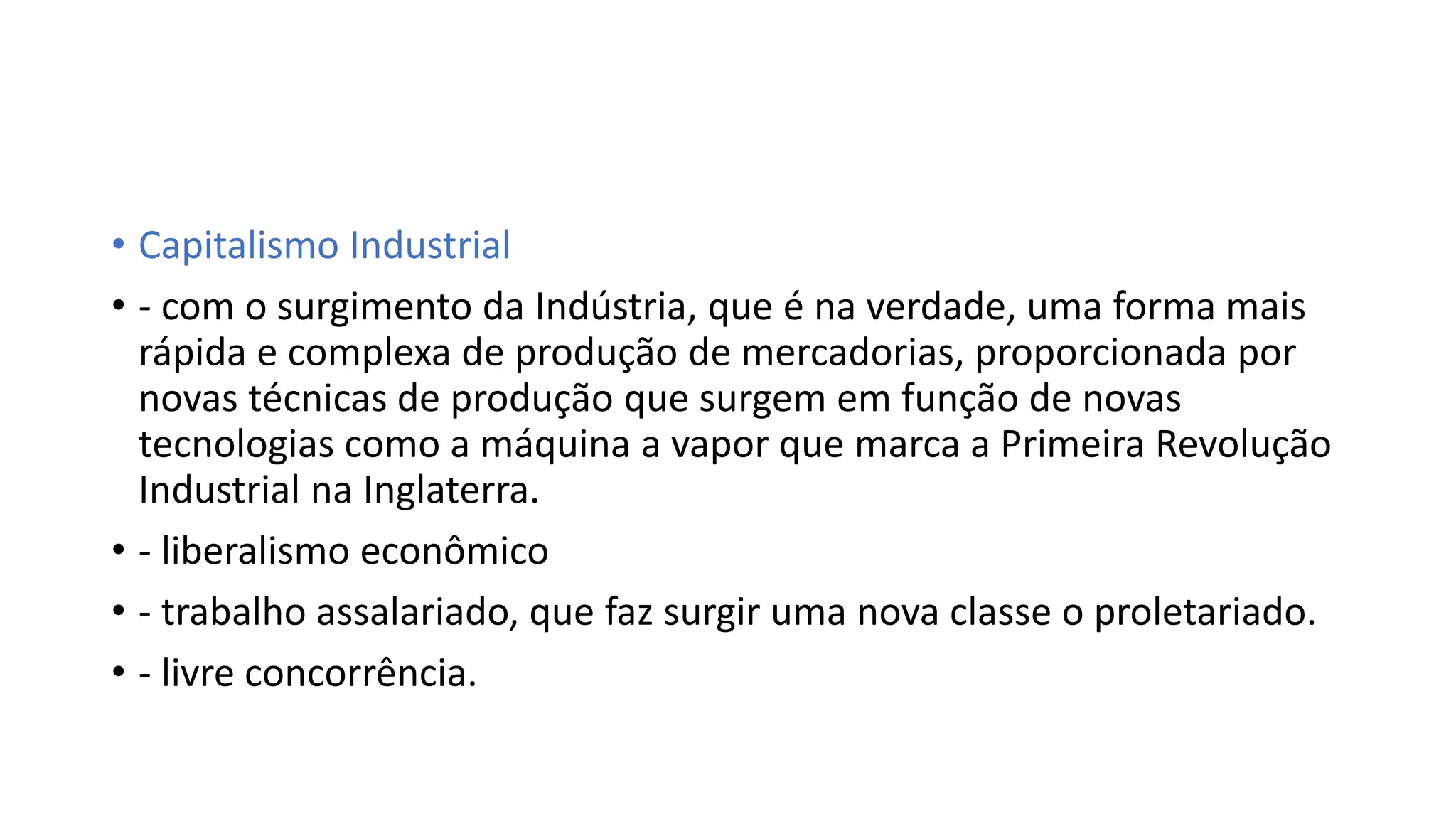 Fases do Capitalismo e suas características | PPTX