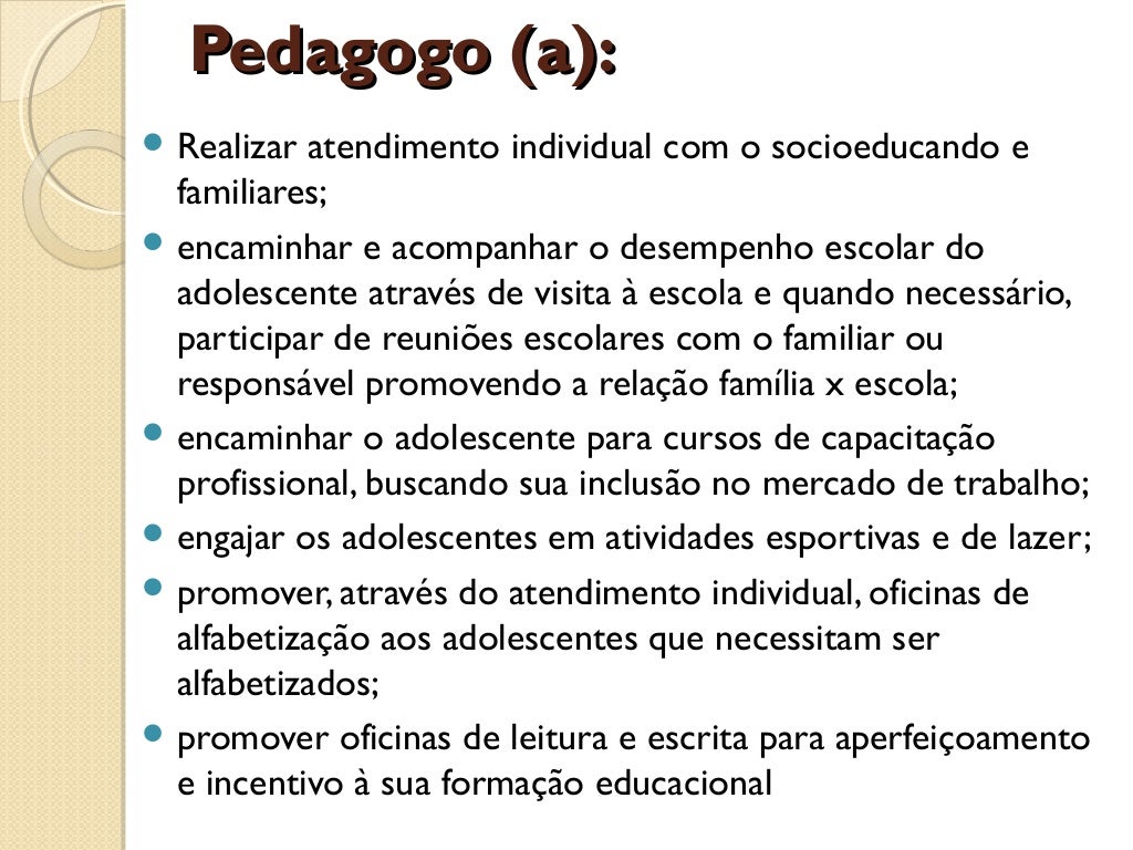 O Que Faz Um Socioeducador - BRAINCP
