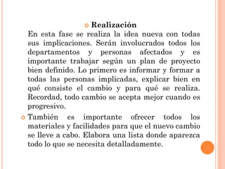 Fases e ideas para un proyecto de innovación | PPTX