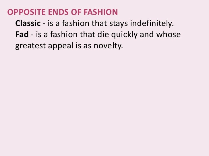 Definition essay about fashion