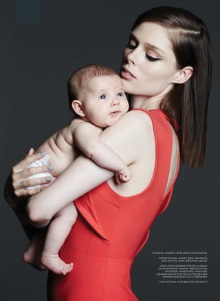 THIS PAGE: JUMPSUIT, $1,195, GRETA CONSTANTINE.
OPPOSITE PAGE: JACKET, $595, AND PANTS,
$395, SMYTHE. SHIRT, $395, PINK TARTAN.
HAIR, JUSTIN GERMAN FOR P1M.CA/BANG
SALON/PANTENE. MAKEUP, VERONICA CHU,
COVERGIRL MAKEUP PRO. MANICURE,
LEEANNE COLLEY FOR P1M.CA/TIPS NAIL BAR.
FASHION ASSISTANT, ELIZA GROSSMAN.
FOR NATIONAL AVAILABILITIES, SEE BUY IT.
 