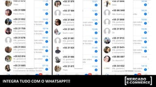 INTEGRA	TUDO	COM	O	WHATSAPP!!!	
 