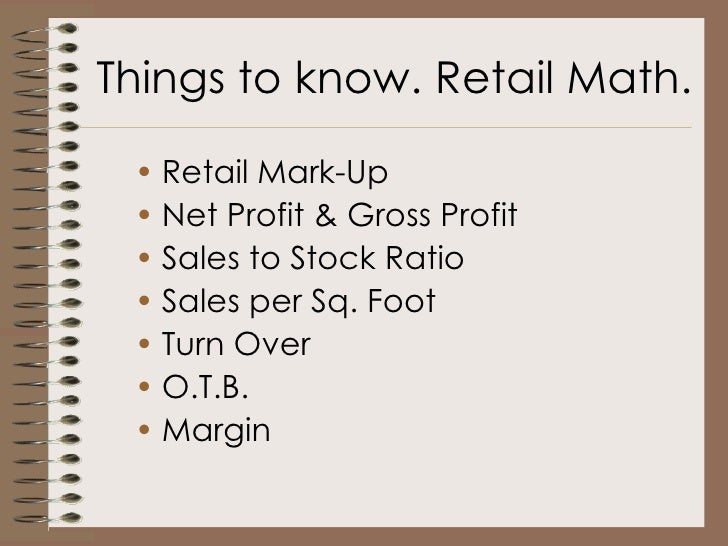 retail math cheat sheet