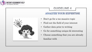 • Start grasping data about paper
• Gather general subject relevant data
• Be aware of every aspect of the topic
• Extract...