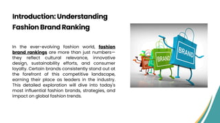Top Luxury Fashion Brands: A Deep Dive into 2024's Industry Leaders | PDF