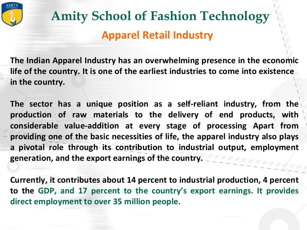 Economical Importance in Fashion Industry