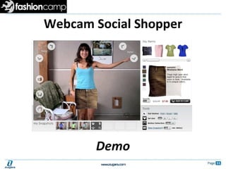 Webcam Social Shopper Demo 